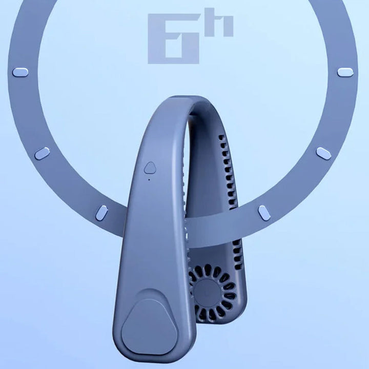 Ventilador de cuello unisex, perfecto para viajar, hacer deporte, oficina u hogar. Portátil.