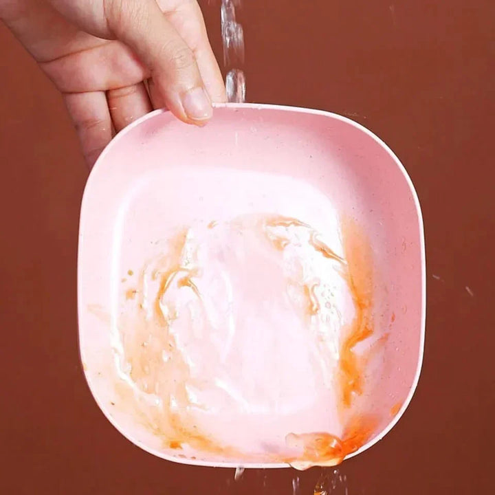 Juego de platos versátiles para huesos, desechos o aperitivos. Vajilla práctica para el hogar y comedor.