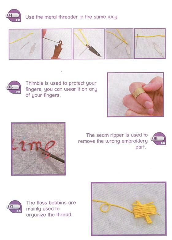Primer plano de pluma mágica de bordado. Herramienta esencial para proyectos creativos de costura y arte textil.