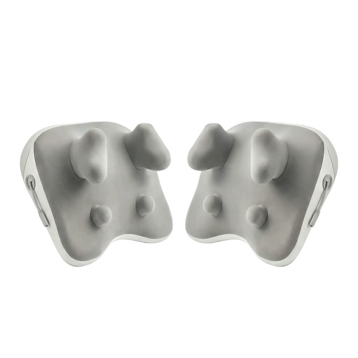 Masajeador ergonómico unisex para cuello y hombros. Calor terapéutico que relaja músculos y alivia tensión.