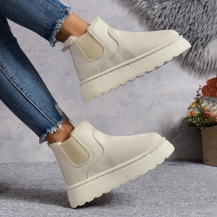 Cómodas botas de invierno para mujer, antideslizantes, forradas para mayor calor y seguridad.