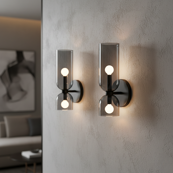 Aplique moderno minimalista para pared, accesorio de luz LED contemporáneo y funcional.