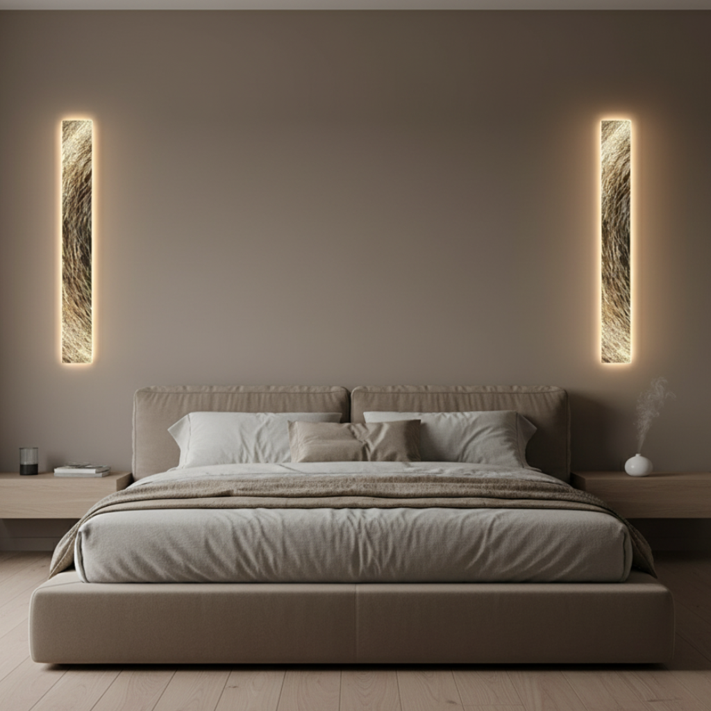 Aplique de pared LED Lunare. Crea un ambiente cálido con luz moderna y ahorro energético para tu decoración.