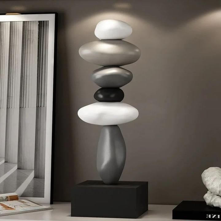 Figura decorativa Zen estilo minimalista. Perfecta para aportar un ambiente de paz a cualquier espacio.