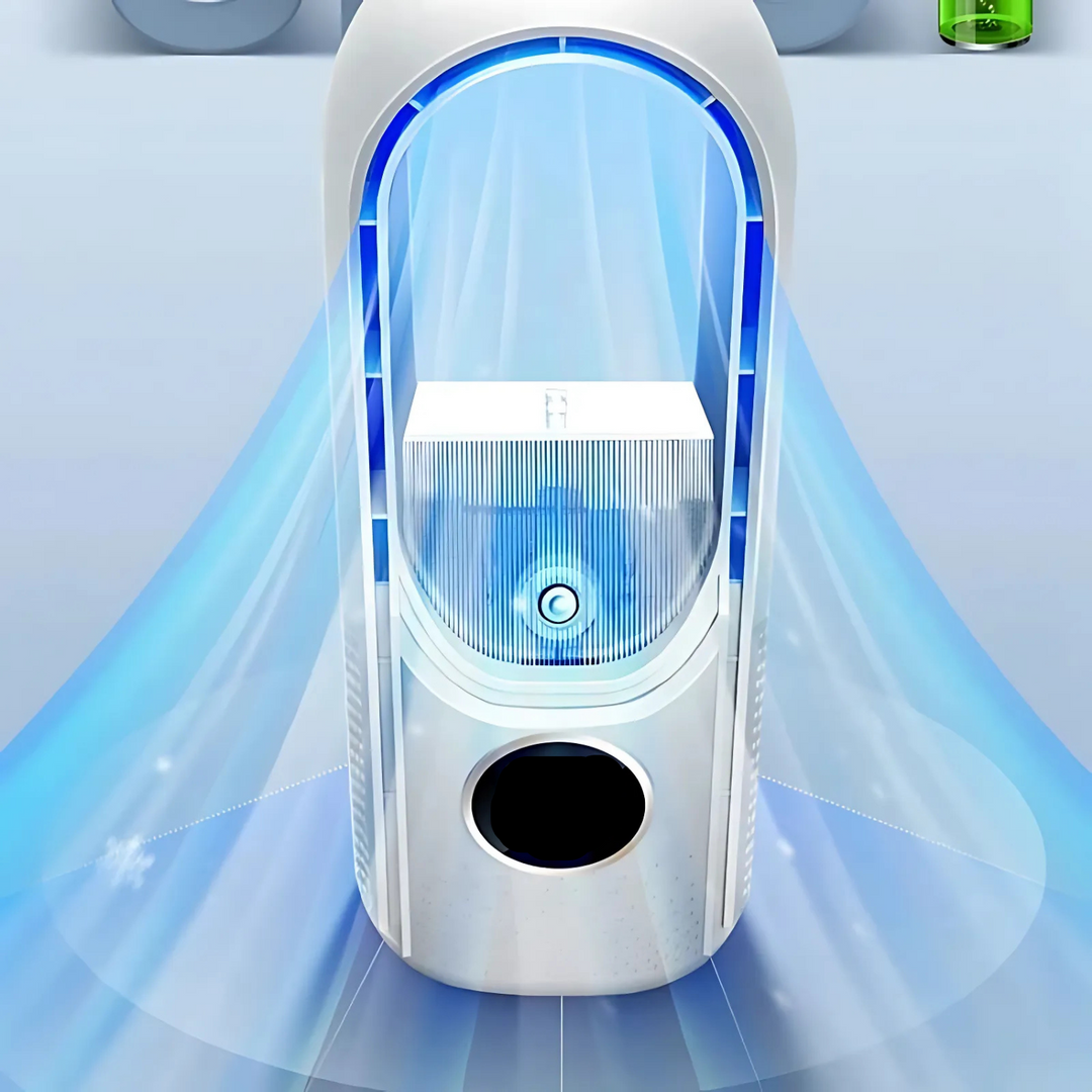 Enfriador de aire personal Airevo USB. Silencioso humidificador portátil, perfecto para escritorio, oficina, dormitorio.