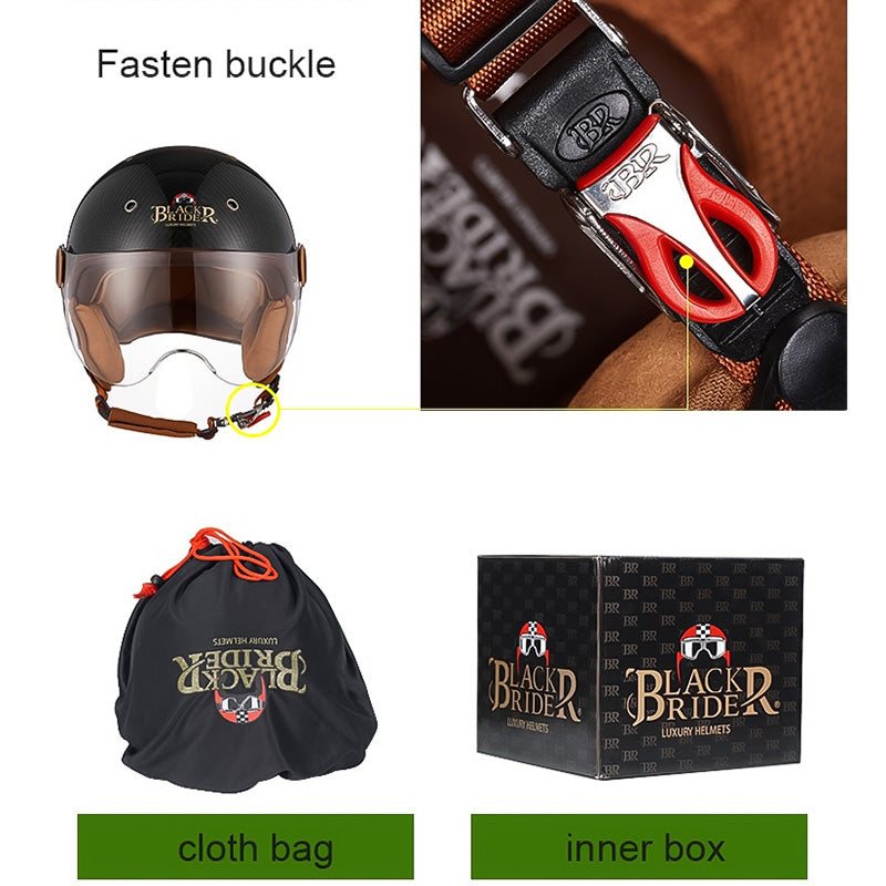 Sistema de ventilación avanzado en casco moto de fibra de carbono. Mantiene la cabeza fresca y cómoda para motociclismo unisex.