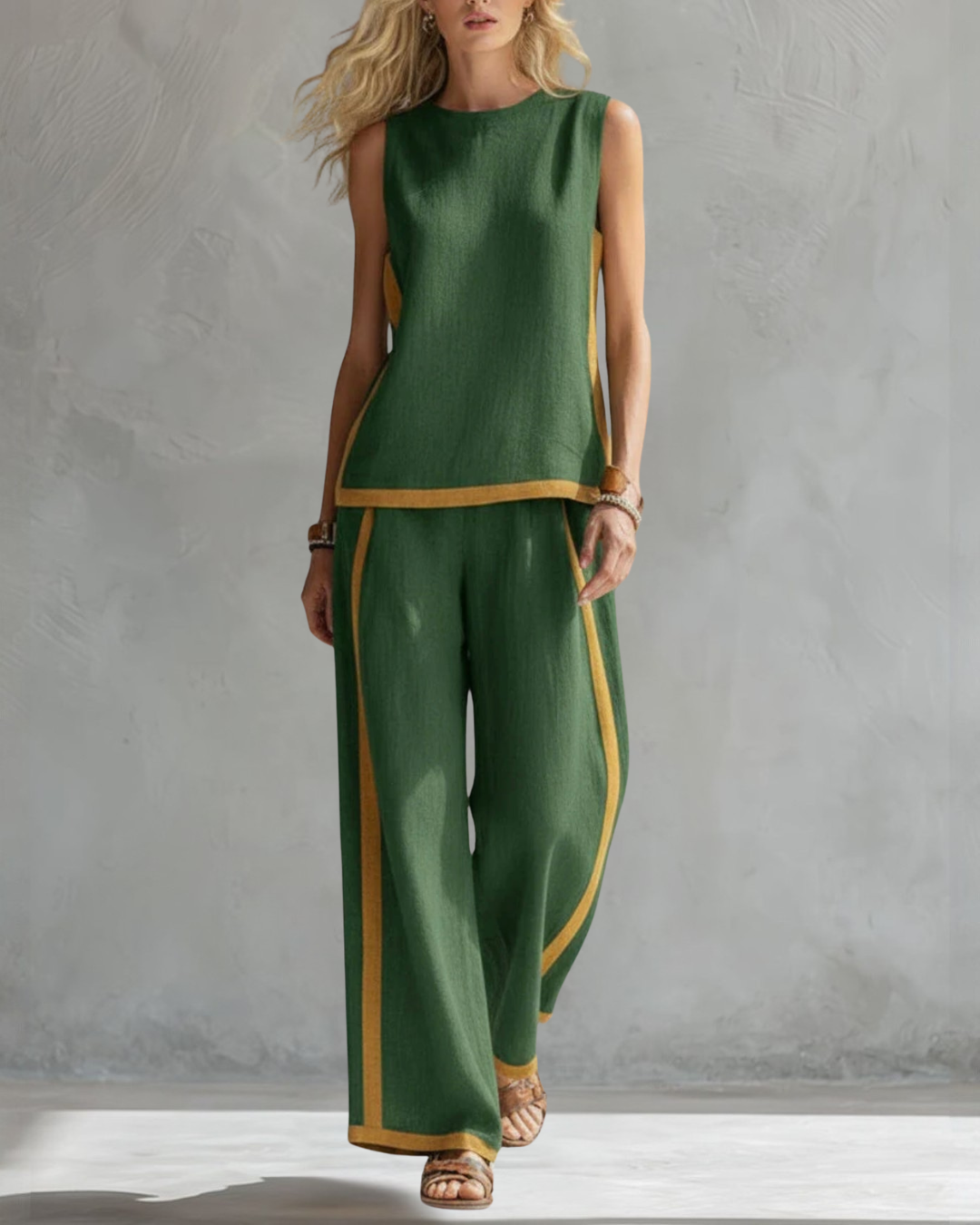 Conjunto Vicenta casual elegante para mujer, ropa de verano cómoda y con estilo.