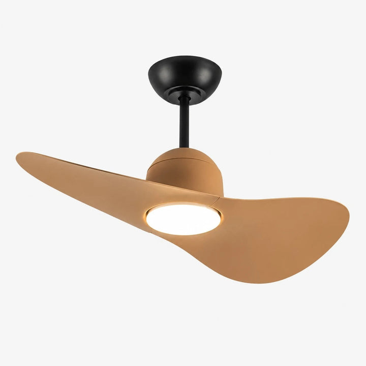 Silencioso ventilador de techo LED, luz dimerizable. Confort moderno en tu ambiente.