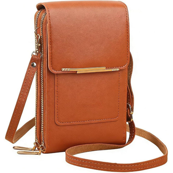 Cartera de viaje mujer, segura, antirrobo RFID, con compartimento para móvil.