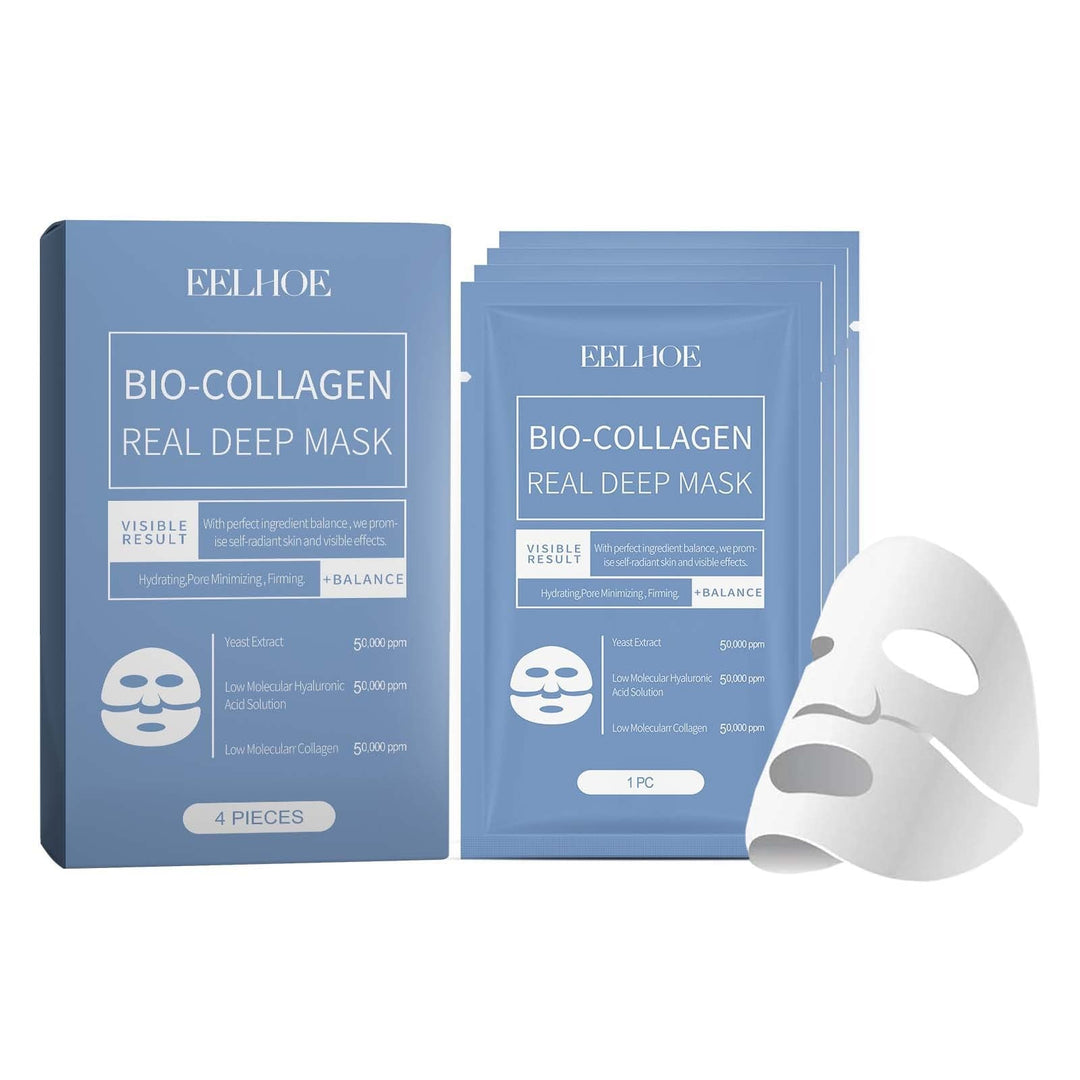 Mascarilla facial de noche con bio-colágeno y probióticos para piel sensible. Hidratación.