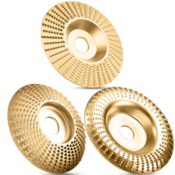 Disco de carburo de tungsteno para tallado y conformado de madera, ideal para amoladora angular.