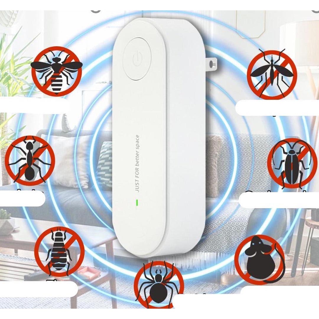 Protege tu hogar con este repelente ultrasónico enchufable. Sin químicos, eficaz contra mosquitos y ratones.