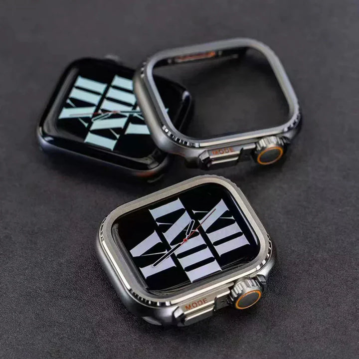 Carcasa de protección extrema para smartwatch. Hecha de aluminio resistente.