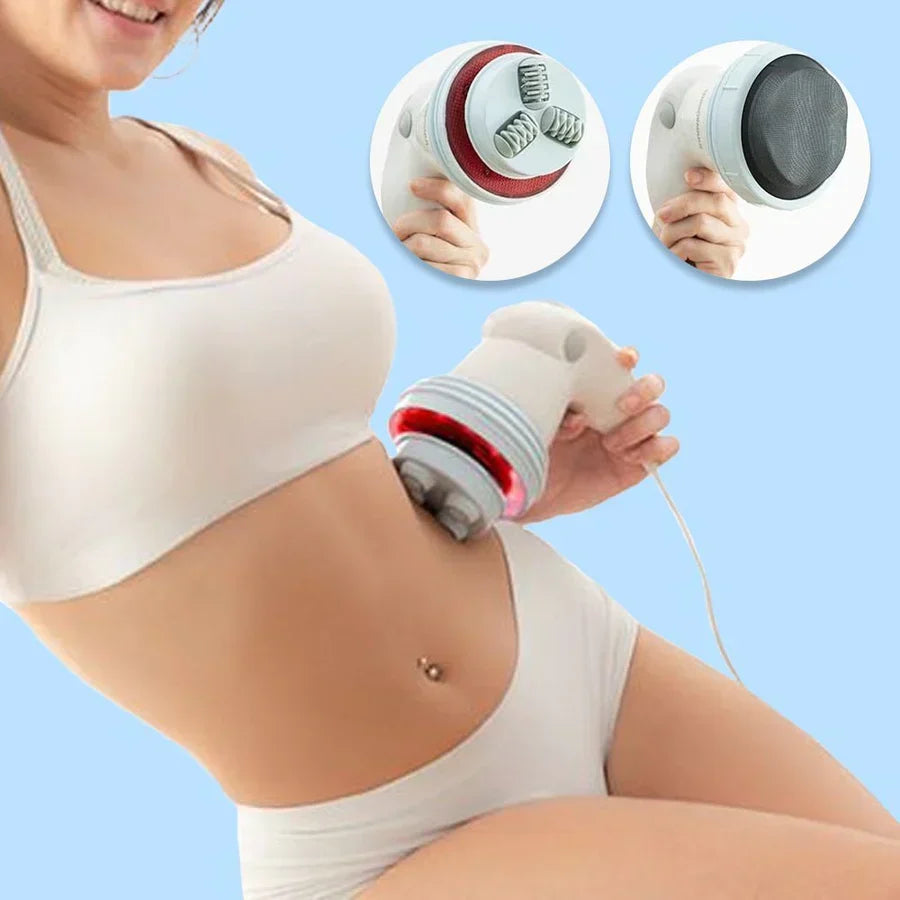 Masajeador anticelulítico para mujeres, piel firme y suave. Ideal para cuidado corporal en casa.