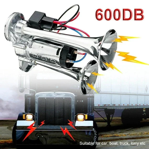Kit de bocina de tren de aire para camión, incluye compresor. Claxon potente para coche.