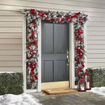 Rattan rojo con nieve de 1.2m*1 + Rattan rojo con nieve de 1.5m*2