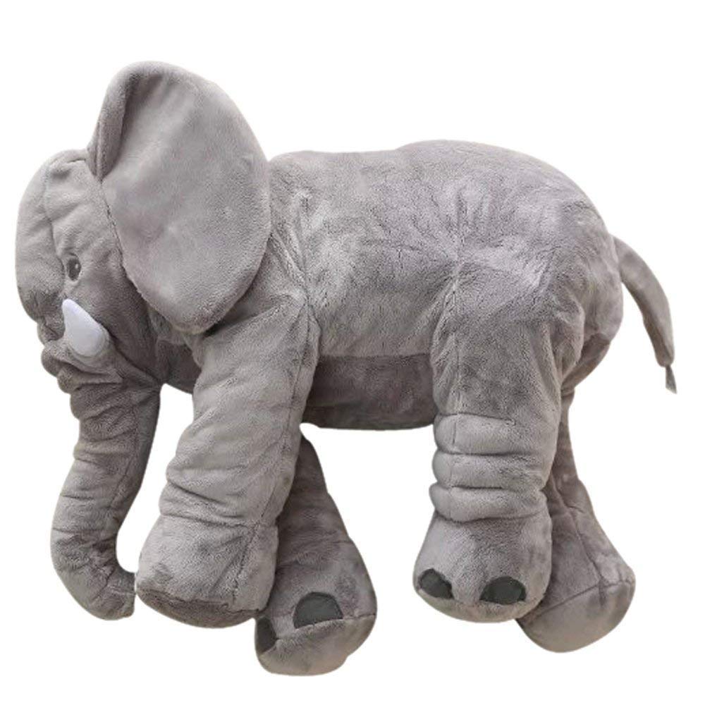 Almohada elefante bebé suave y calmante, ideal para recién nacidos y decoración de habitación infantil.