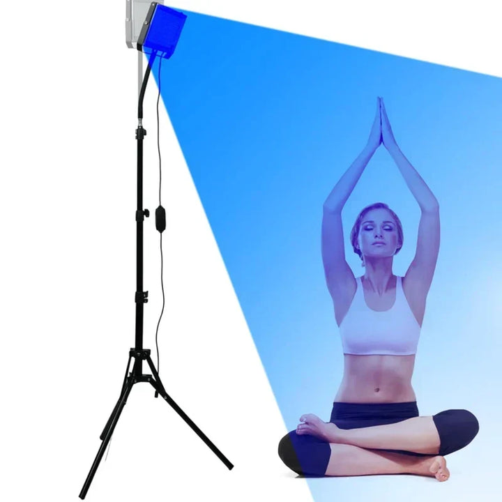 Solárium compacto UV con 225 LEDs para un bronceado en casa cómodo y controlado. Ideal para tu piel.