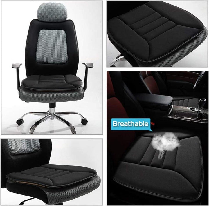 Viajes largos cómodos con cojín de asiento de automóvil, espuma viscoelástica gris, mejora el confort.