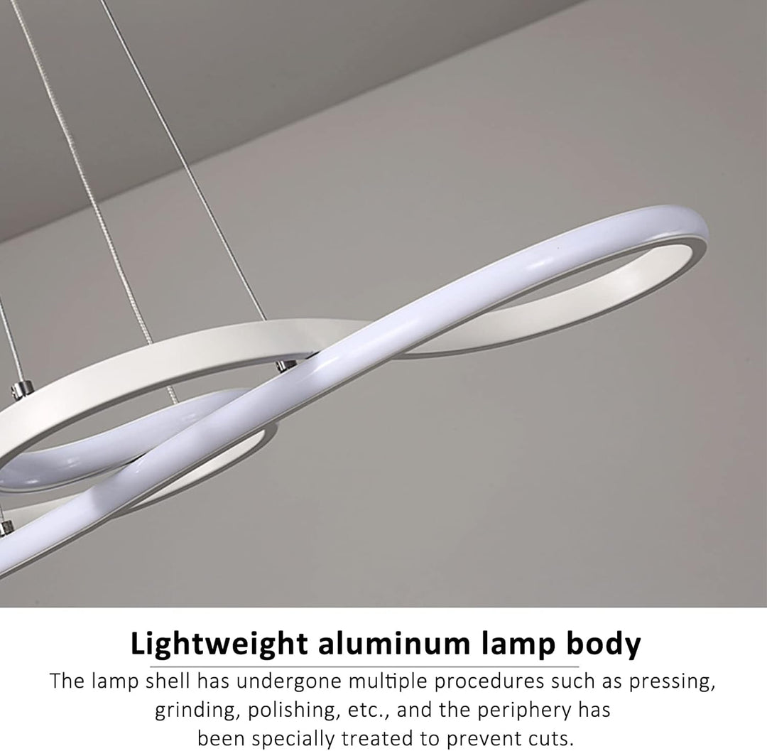 Diseño minimalista escandinavo: lámpara colgante LED regulable, perfecta para crear ambiente en tu hogar.
