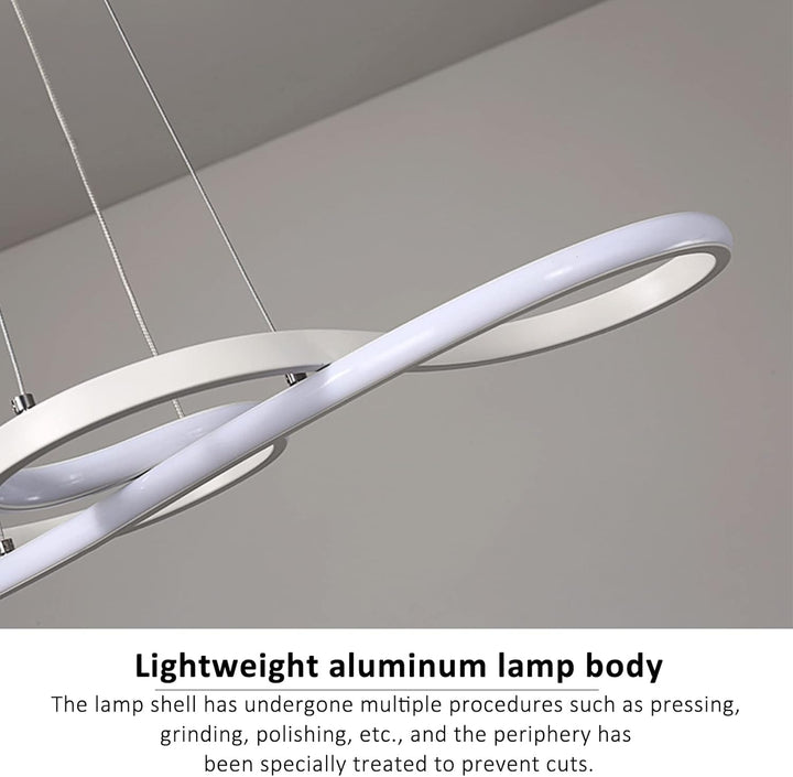 Diseño minimalista escandinavo: lámpara colgante LED regulable, perfecta para crear ambiente en tu hogar.