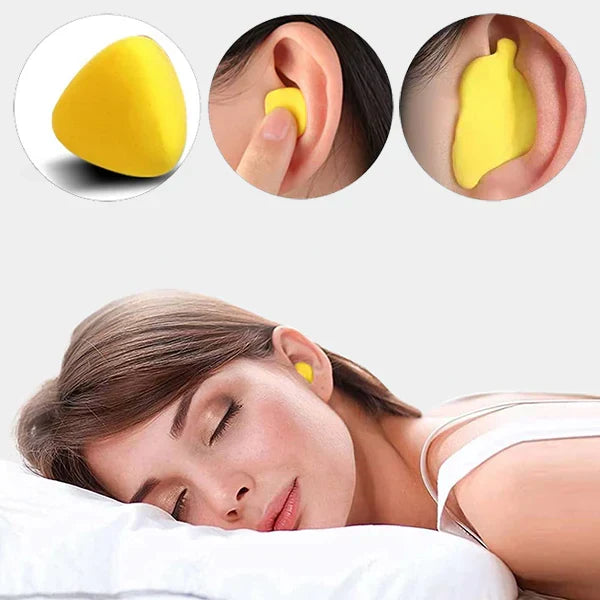 Tapones oídos unisex reutilizables para insonorización. Protección auditiva para un descanso silencioso y cómodo.