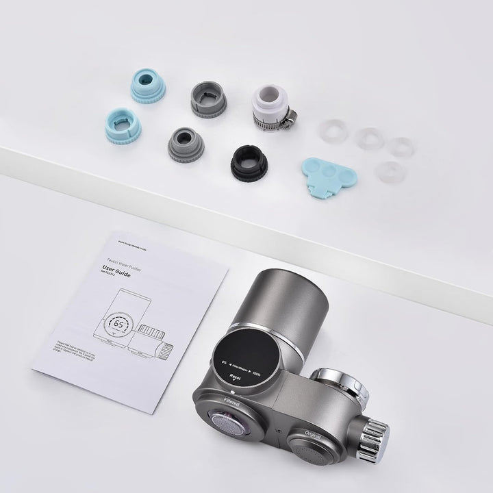 Purificador de agua para el hogar con tecnología UV y filtración de 8 etapas, proporciona agua limpia y segura sin PFAS.