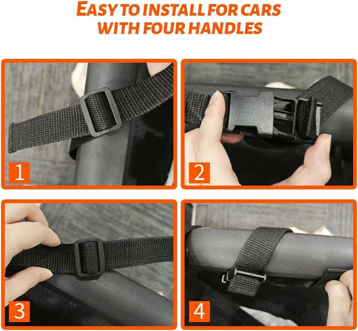 Solución práctica de organización para coche. Red de carga interior que maximiza el espacio de almacenamiento del vehículo.