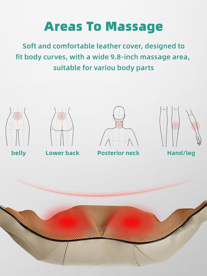 Masajeador térmico para abdomen, calma el dolor y mejora la función digestiva general.