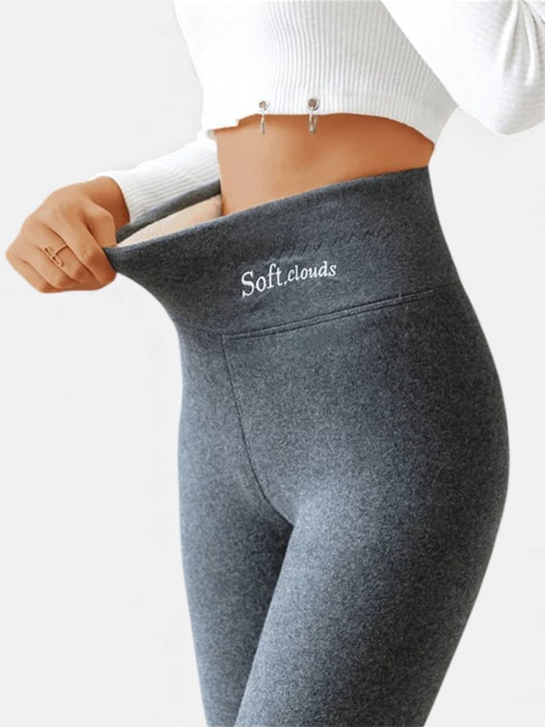 Pantalón térmico de invierno para mujer, ideal para actividades al aire libre con forro polar.