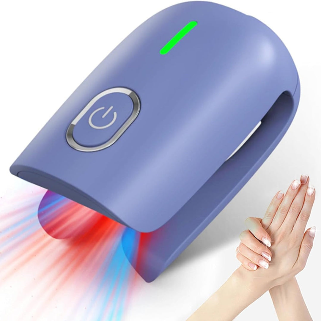 Dispositivo láser de uñas con luz azul y ultrapulso para tratamiento efectivo.