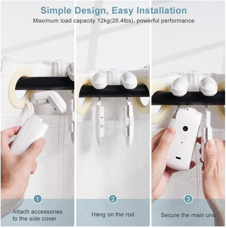 Control remoto para abridor de cortinas automático, sistema de hogar inteligente que facilita la domótica.