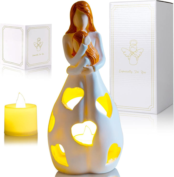 Decoración hogar: lámpara de noche corazón, amor de madre e hijo. Proporciona luz ambiente y un toque emotivo.