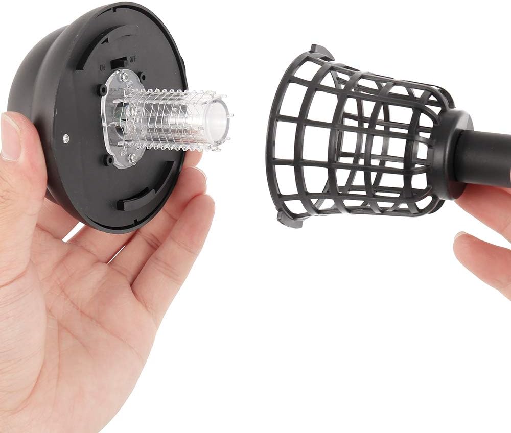 Lámpara solar LED para patio y jardín. Antimosquitos, impermeable, con luz UV y eficiencia energética.