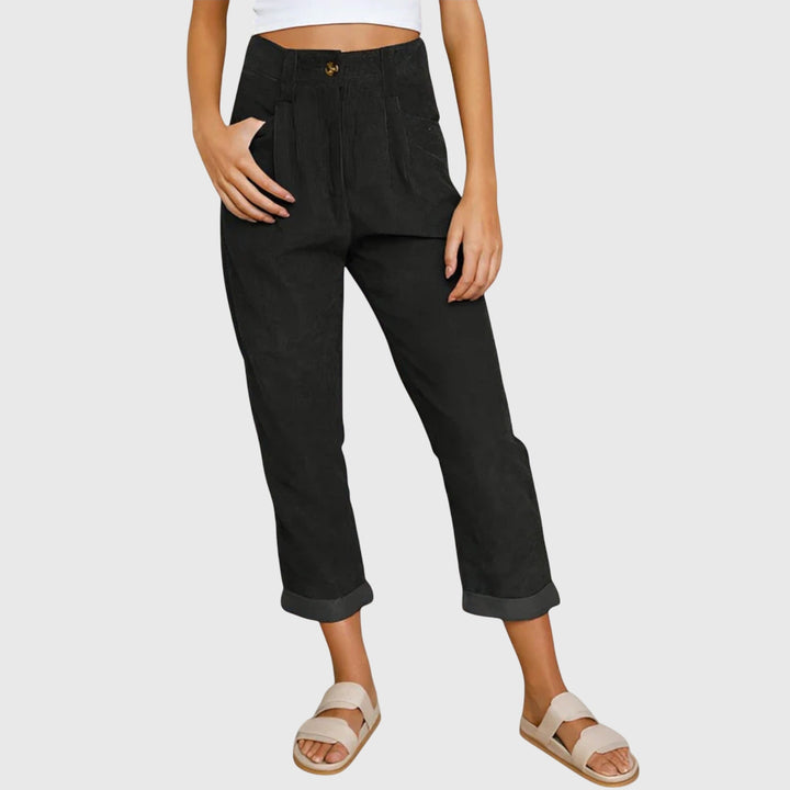 Pantalón de mujer moderno y versátil Hortensia, perfecto para comodidad diaria y outfits con estilo.