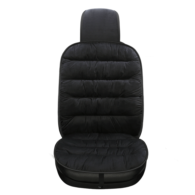 Suave cojín de asiento de peluche para automóvil, máxima comodidad al tacto y estilo elegante.