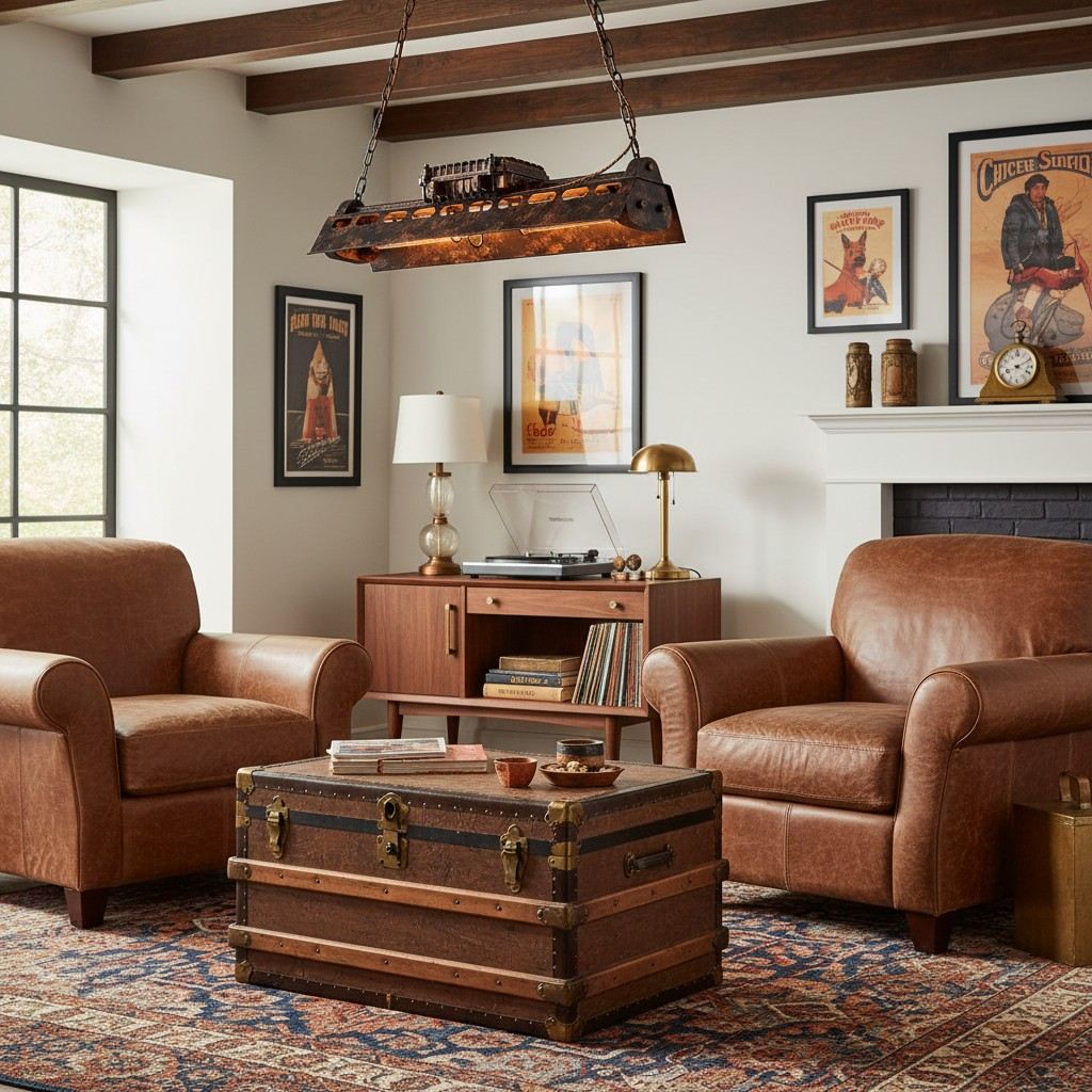Lámpara colgante steampunk industrial vintage de techo, perfecta para salón y comedor, diseño metálico.