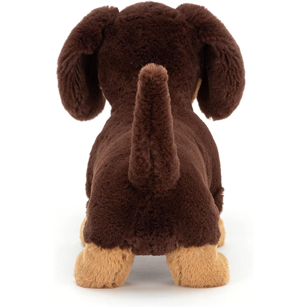 Peluche Jellycat Otto, teckel suave de 18 cm. Perro salchicha de juguete para niños, regalo ideal y tierno compañero.