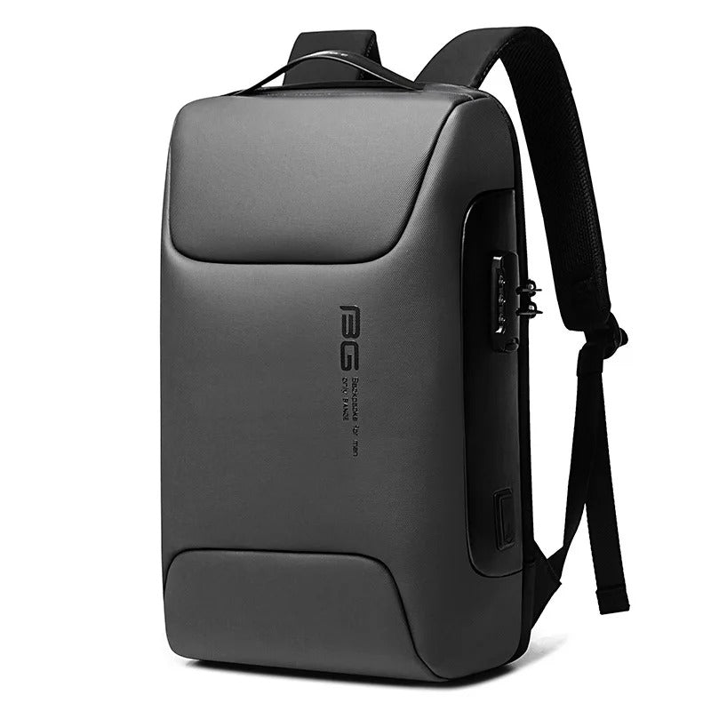 Mochila antirrobo impermeable para portátil 15.6", con compartimento seguro, perfecta para viajes urbanos.