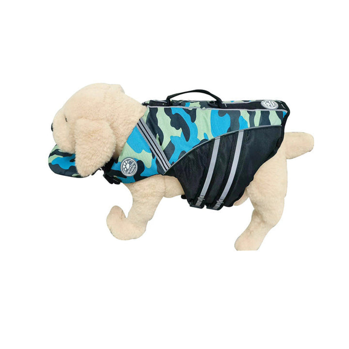 Chaleco flotador CJ26 para perros pequeños y grandes. Indispensable para verano, playa y piscina. Aventura segura.