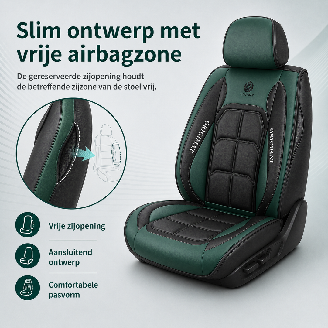 Accesorios coche: funda de asiento de cuero PU rojo apasionado para confort y protección.