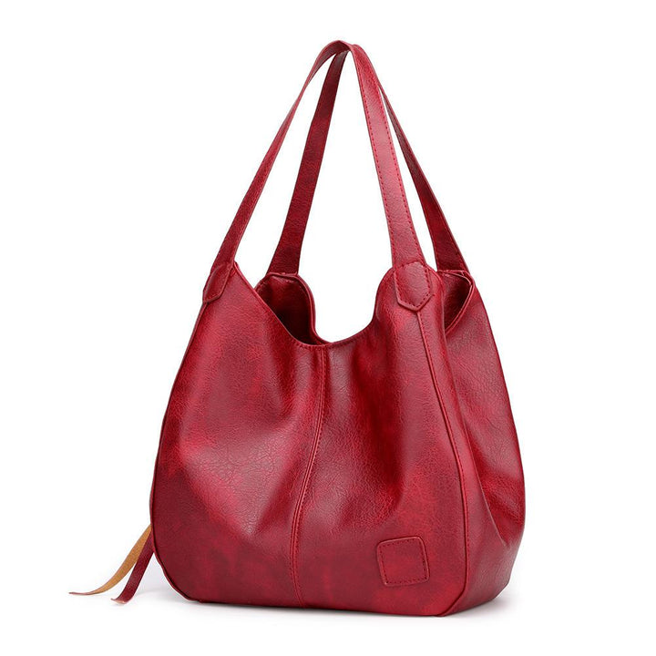 Bolso de hombro piel sintética, mujer, gran capacidad, estilo sofisticado. Ideal para cualquier actividad.
