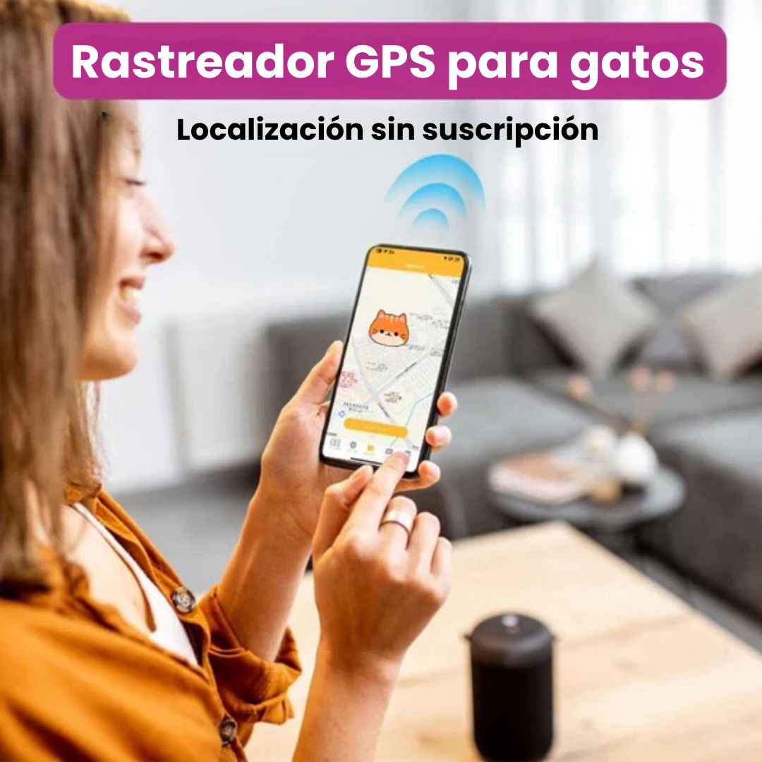 Collar GPS para gatos, tecnología de rastreo avanzada. Localizador confiable para tus mascotas.
