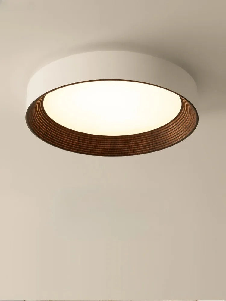 Iluminación de techo LED minimalista, redonda y de diseño para cualquier hogar contemporáneo.