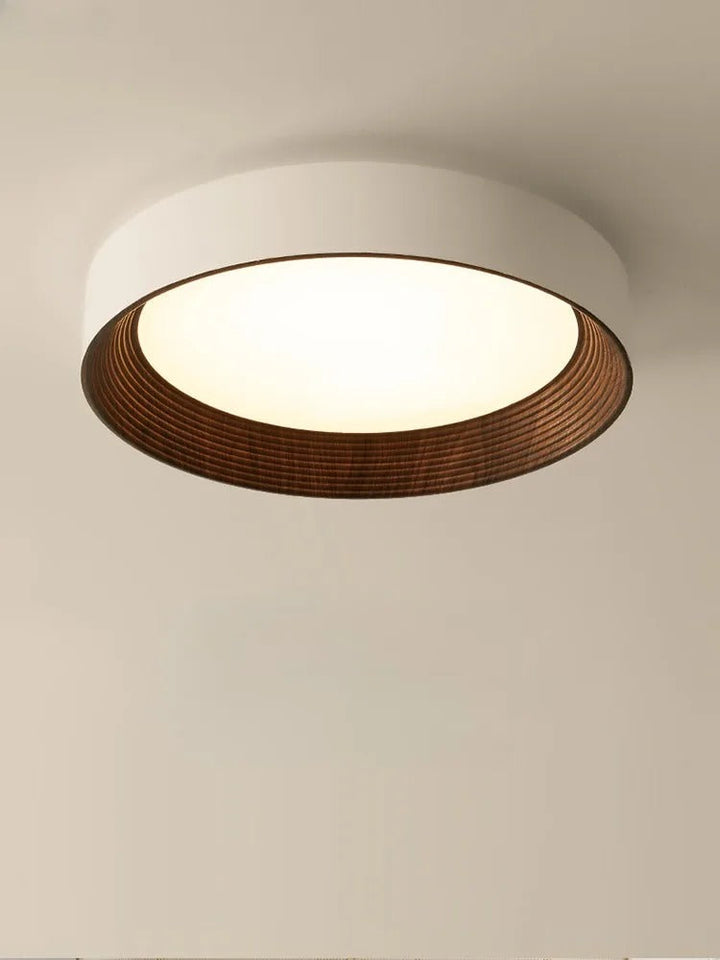 Iluminación de techo LED minimalista, redonda y de diseño para cualquier hogar contemporáneo.