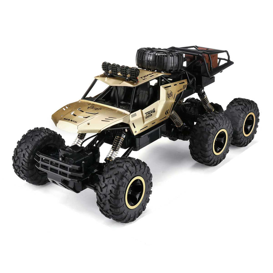 Camión Monster RC todoterreno de 6 ruedas a escala 1/12 para aventura y diversión.