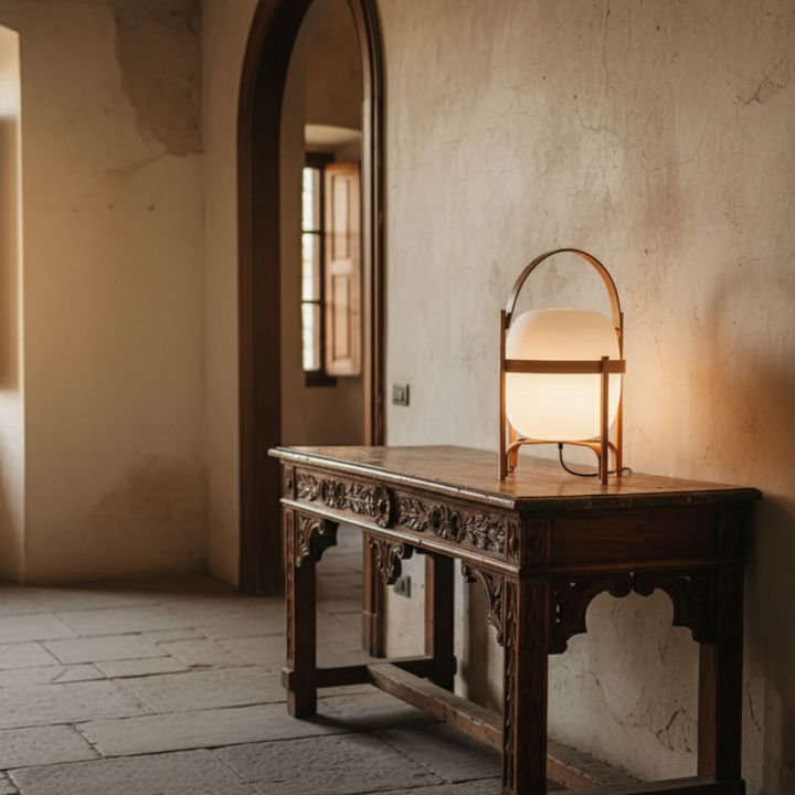 Lámpara de linterna vintage versátil para sala, dormitorio o pasillo. Iluminación decorativa y estilo atemporal para el hogar.