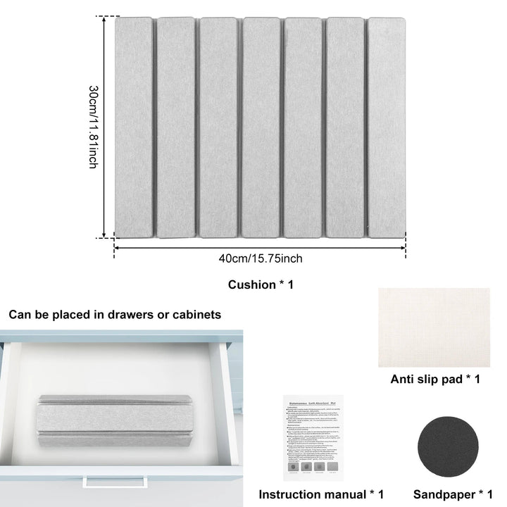 Tapete secaplatos absorbente para una cocina organizada e higiénica. Plegable y fácil de limpiar.