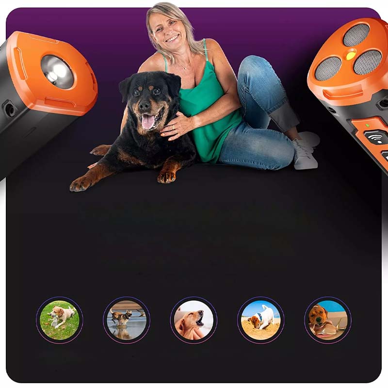 Controlador de comportamiento para perros. Herramienta ultrasónica de adiestramiento no invasiva.