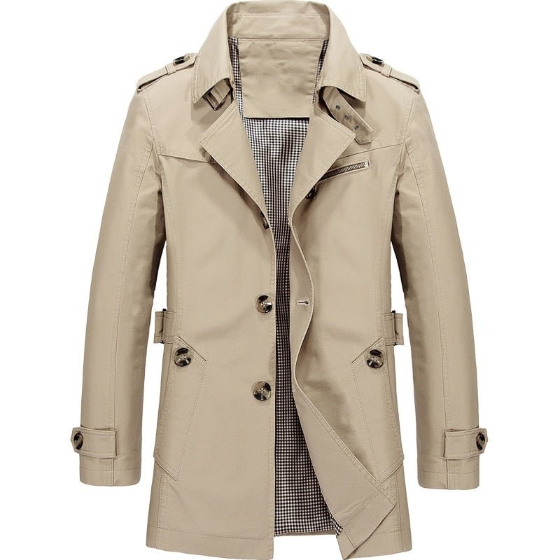 Cortavientos ejecutivo para hombre, estilo moderno y ligero, ideal para primavera y otoño.